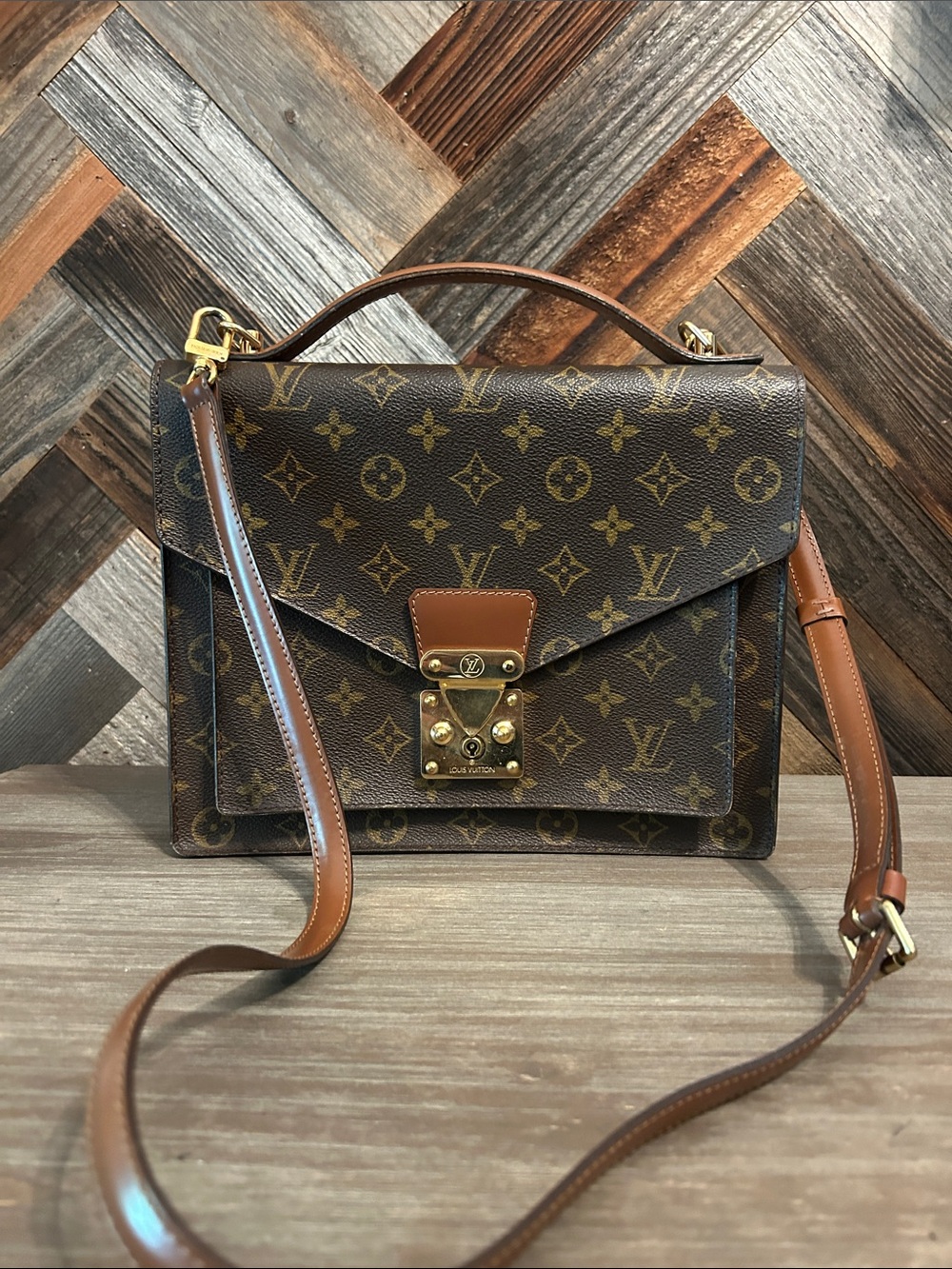 Louis Vuitton Monceau Shoulder Bag